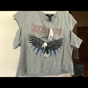 New York cut off tshirt